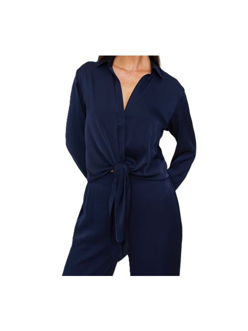 Top Thai Silk 98 Five navy Silk 95 Five | 22015N03 NAVY